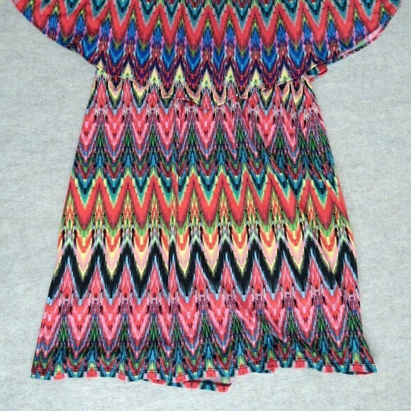 MSK Sleeveless Dress Multicolored Gold Chain Halter Neck Pullover Women's Medium - Picture 6 of 7